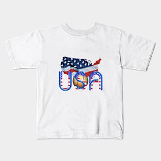 Baseball in the USA Kids T-Shirt